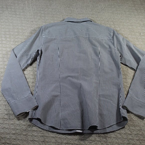 J Crew Size Small Habaerdashery Black and White Check Button Up Shirt - LIKE NEW - Picture 3 of 7